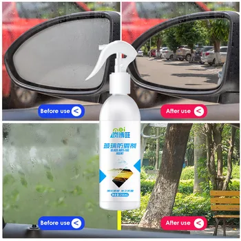 256ml auto klaas, Anti-fog Agent Läätsed Esiklaas Anti-fog Spray Kiiver Rearview Mirror Kaitseprillid Uduvastased Agent Ravi