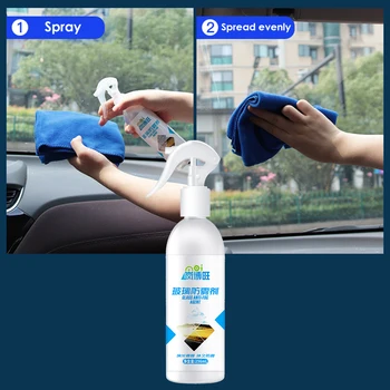 256ml auto klaas, Anti-fog Agent Läätsed Esiklaas Anti-fog Spray Kiiver Rearview Mirror Kaitseprillid Uduvastased Agent Ravi
