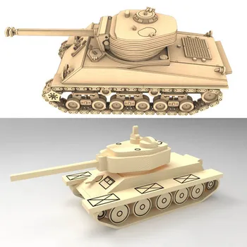 27 Tankid Mänguasi Mudelid, Joonised, Laserlõikus, Mõistatusi Vektor Faile Virtuaalne Arvuti Dokumendid