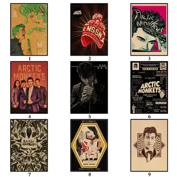 29 Kujunduse Arctic Monkeys Kraftpaper Plakat Alternatiivsete Abstraktne Kunst Maali Naljakas Seina Kleebis Kohvi Maja Baar