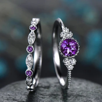 2Pcs/Set Luksus Roheline Sinine Kivi Crystal sõrmustes Naiste Kiip, Värv Pulmad Engagement Ansamblid Ehted Kingitused 2020 Uus