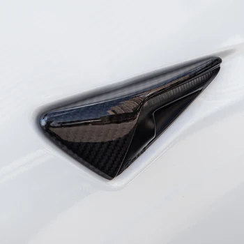 2Pcs/Set Mudel, Autode Kere Kaamera Kaitsva Katte Tesla Model 3 2021 Tarvikud Päris Carbon Fiber Mudel Y S X Kolme Mudel 3