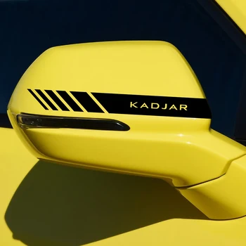 2TK Auto Rearview Mirror Kleebised Decal jaoks Renault, DACIA Duster Megane Scenic Logan Loguna Koleos Fluence Sandero Captur Kadjar