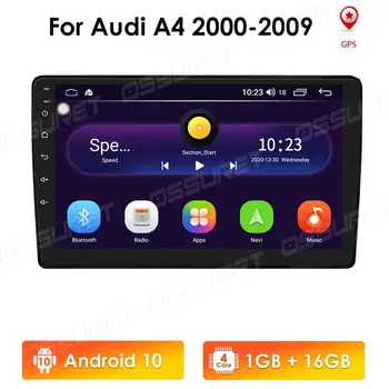 2din Android 10 autoraadio video Mängija Audi A4 B6 2000-2009 S4 RS4 Mms Navigation stereo headunit autoaudio GPS WIFI