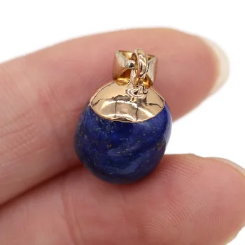 2pc Looduslikust Kivist Ripatsid Reiki Ravib Väike Ring Lapis lazuli Opaal Trendikas Ehteid Teha Kaelakee, Kõrvarõngad Kingitus