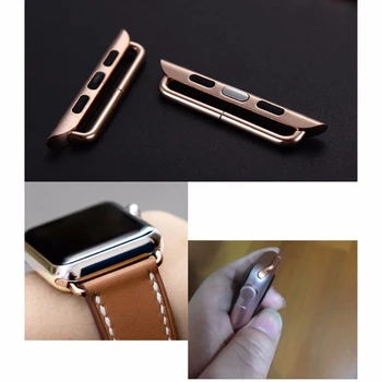 2tk Adapter Apple Watch Band 44mm 40mm 42mm/38mm Roostevabast Terasest Watchband Pistik iWatch seeria 6 se 5 4 3 Ligipääs