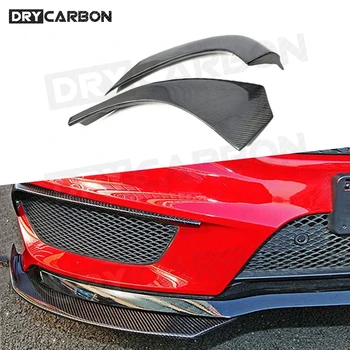2tk Carbon Fiber Auto esistange Splitter Lip Spoiler Body Kit Hajuti Jaoks Benz CLA-Klassi W117 C117 CLA250 260 CLA45 14-2016