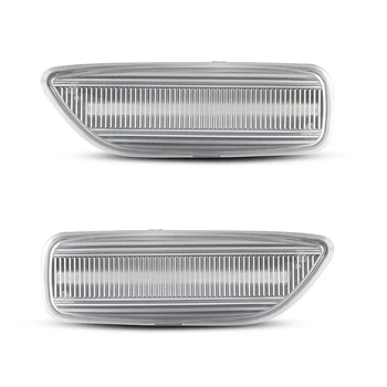2tk LED Dünaamiline Kollane suunatule Eest Poritiiva Ees Pool Sm-i Lamp Volvo S60 S80 ja v70 II XC70 XC90 Canbus vigadeta