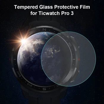 2tk Läbipaistev Karastatud Klaas Ekraani Kile Guard Kaas Ticwatch Pro 3 Smart Watch Käevõru Display Protector 44351