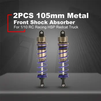 2tk Neutraalne 1/10 Metallist Õli Surve Reguleeritav Shock Absorber 92mm Metall Alumiinium Ees / Taga Amortisaatorid