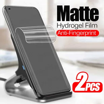 2tk Täis Kaardus Hüdrogeeli Pehme Matt Film Xiaomi Poco F3 PocoF3 Mi PocoPhone F 3 Anti-Fingerprint Screen Protector, mis Ei Klaasist