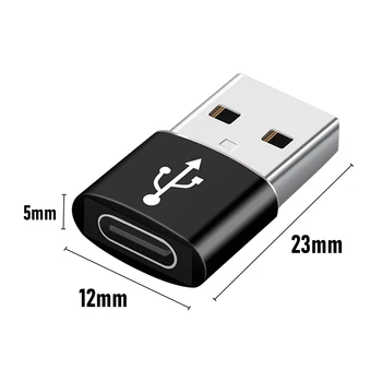 2tk USB-C USB 3.0 Adapter USB-3.1 C-Tüüpi Naine, et USB3.0 Tüüpi Mees Converter Toetab andmeedastuse Eest tasu Sülearvuti 189673