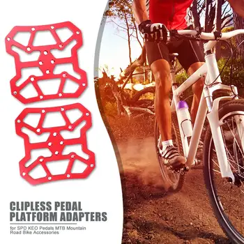 2tk Vastupidav Clipless Pedaalid Peenelt Töödeldud Alumiiniumist ühtse programmdokumendi KEO Clipless Pedaalid Platvorm Adapterid MTB Road Bike