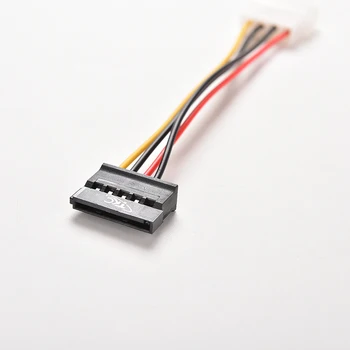 2tk/lot 4 Pin IDE Molex-kuni 15-Pin-Serial ATA-SATA-HDD Kõvaketta toiteplokk Kaablid 5733