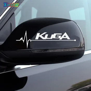 2tk/lot Peegeldav Auto rearview mirror kleebis Ford Kuga