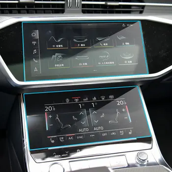 2tk screen protector Audi A6 A7 2019 2020 auto multimeedia süsteem touch screen,9H karastatud klaas ekraani kaitse kile 149438