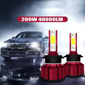 2x 6000LM Auto LED Vilkur Bubls Mini Esitulede Komplekt Suure Võimsusega Pirn udutuli Valge 6000K H7 H8 H9 H11 H4 9003 HB4