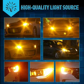 2x Super Ere 1156 BA15S P21W LED Auto suunatule Pirn Canbus Amber Toyota Tacoma 4Runner Celica Tundra Tarvikud