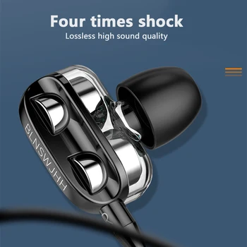3.5 mm Juhtmega Kõrvaklapid Kõrge Bass 6D Stereo In-Ear Kõrvaklapid Juhtmega Kõrvaklapid, IPhone Samsung Xiaomi Muusika Sport Gaming Headset