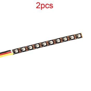 3,5 mm de ancho WS2812 Placa de tira paindlik Kiip 5V con 10 2020 LED RGB IC incorporado 50mm de longitud para carreras Whoop FPV