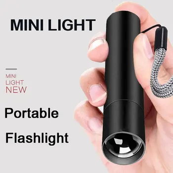 3 Transpordiliikide Portable LED Taskulamp Torch Sisseehitatud Aku, USB Laetav Mini Kids Taskulamp Fikseeritud Fookus Tasku Telkimine Lambid