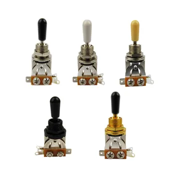 3-Way Toggle Switch kit for Gibson Epiphone Les Paul / LP Electric Guitar Kroom/Must/Kuld Kitarr Pikap Lüliti Lülitab Lüliti 53852