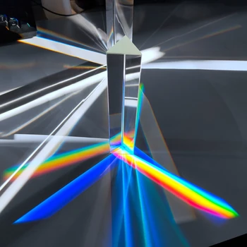 30*30*100mm Maagiline Kolmnurkse Prisma Rainbow Fotograafia Seitsme-värvi, Päikesevalguses Õpilane Optiline Teaduse Valgust Eksperiment