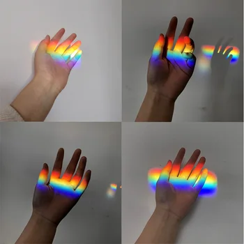 30*30*100mm Maagiline Kolmnurkse Prisma Rainbow Fotograafia Seitsme-värvi, Päikesevalguses Õpilane Optiline Teaduse Valgust Eksperiment