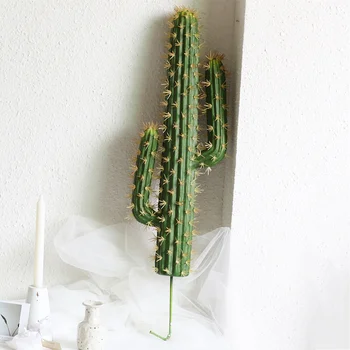30/43cm Cactus Kunstlik Succulents Võltsitud Vaht Opuntia Faux Roheline Kõrbes Taimed Suure Lille Kokkulepe siseministeeriumi Teenetemärgi 955