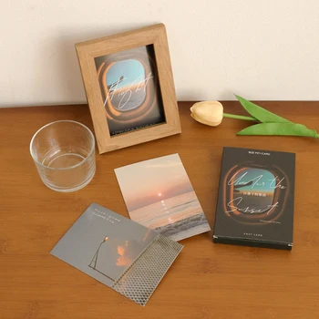 30 Lehed/Set Sosistab All Päikeseloojangut Seeria Postkaart Ins Stiilis Loominguline Sõnum Kaardi Õnnistus Õnnitluskaardid