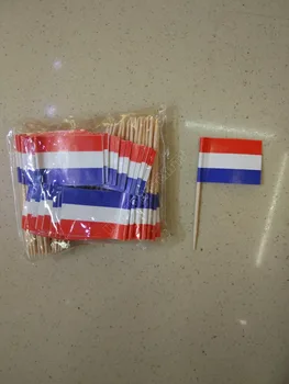 300Pcs Pack Holland Hambaork Lipud Holland Toidu Korjab Kook korjab Cupcake Puu Kokteil Pulgad hollandi Lipu Hambaork