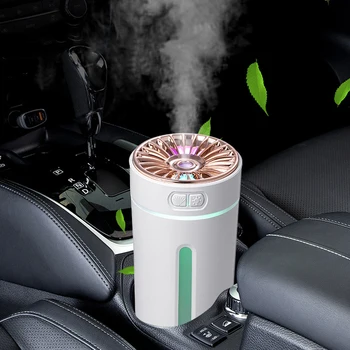 300ml Õhu Niisutaja 2 Pihustamine Režiimid Mini Nano Lahe Udu Niisutaja 7-Värvi LED Valgus Auto Kontor