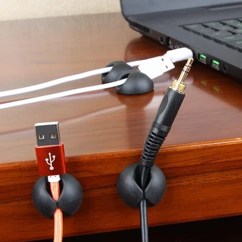 30PCs Kaabel Korraldaja Silikoon-USB-Kaabel-Vedru Desktop Korralik Juhtimise Klambrid Kaabel Omanik Hiirt, Kõrvaklappide Juhe Korraldaja