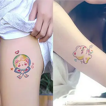 30pcs/palju värvi Cute cartoon väike muster tüdruk õpilane tätoveering kleebised lastele ajutise tatto võltsitud vee üleandmine