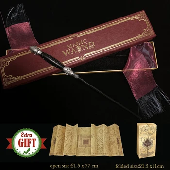 32 Liiki Metallist Core Magic Wands Cosplay Dumbledore Hermione Voldmort Maagiline Võlukepp Lindi Kast Kingitused