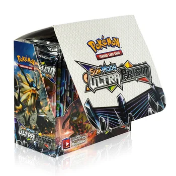 324Pcs/kast Pokemon TCG Sun & Moon Ultra Prisma 36 Pack Booster Box Pokemon Kaardid Koguda Mänguasjad