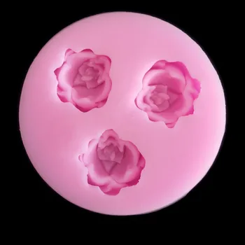 35#Bloom Roosa Silikoonist Kook Hallituse 3D Lill Fondant Hallituse Cupcake Jelly Candy Šokolaadi Kaunistamiseks Küpsetamine Vahend, Hallitusseened FQ2825 9062