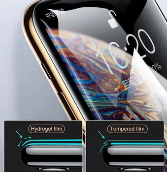 35D Hüdrogeeli Film 2-in-1 iPhone 7 8 Pluss 6 6s Plus Ekraani Kaitsekile iPhone X XS XR, XS Max 11 Pro Max Pehme kaitsekile