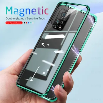 360 Front+Back 2in1 3D Karastatud Klaasist Flip Case For Xiaomi Mi 10T Pro 10 T Lite 5G Magnet Kate Mi10 T 10tlite Mi10t 10tpro