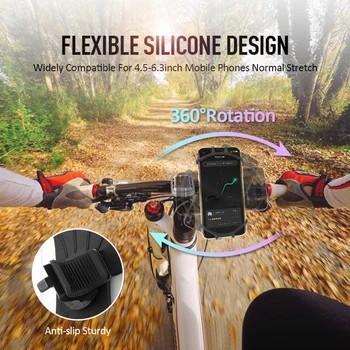 360 Kraadise Pöörde Jalgratta Telefoni GPS-i Hoidja Jalgratta Lenkstangi Mobiiltelefoni Omanik Seista IPhone Samsung Bike Tarvikud