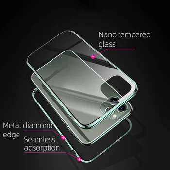 360 Magnet Adsorptsiooni Case For iphone 12 11 Pro Max Kahepoolne Klaasist Kate iphone X-XR, XS Max 7 8 Plus SE 2020 Kaitseraud 35710