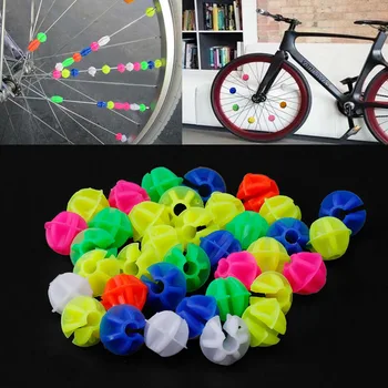 36Pcs Plastikust Multi-värvi Jalgrattaga Tsükli Ratas Rääkis Helmed Laste Jalgratas Decors