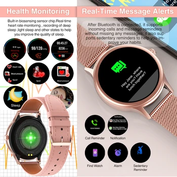 38mm läbimõõduga DIY watchface Smart vaadata Koos Südame Löögisageduse Naiste töötervishoiu juhtimise smartwatch naiste WhatsApp sõnumeid meeldetuletus