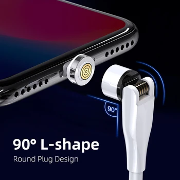 3A 540° Magnet Kaabel-Micro-USB-Tüüp C, Kiire Laadimine Magnetiga Laadija ja Data Juhe iPhone 12 11 Pro Max Samsung Xiaomi 10