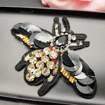 3D Käsitöö Rhinestone värvikas MESILASED Õmble Crystal beaded Plaastrid riided, kotid, kingad Cbeading Applique Armas Paik