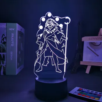 3D LED Öösel Tuled Narutoed Uchiha Madara Rikudo Sennin Versioon Magamistuba Öö Teenetemärgi Lampara Loominguline Lamp Manga Narutoed