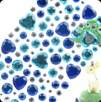 3D-Lapsed Gem Kleebised diamond Kleebis Akrüül Crystal kleebis DIY Mobiilne Telefon Auto Mänguasja Kaunistamiseks Rhinestone Lapsed Tüdrukud