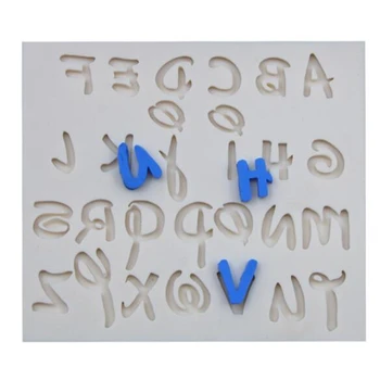 3D Letter Alphabet Silicone Message Board Mould Chocolate Decorating Tool Cake Soap Fondant Topper Mold 142325