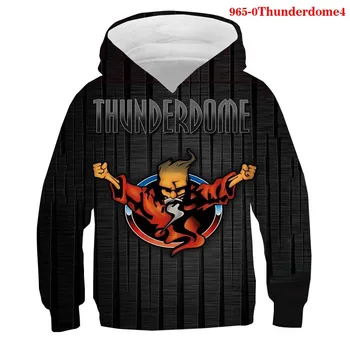 3D Logo Thunderdome Talvel Meeste Hupparit Poiste Vabaaja Fliis Sviitrid Hardcore Wizard Prindi Outwear Pullover Vabaaja Topp Mees