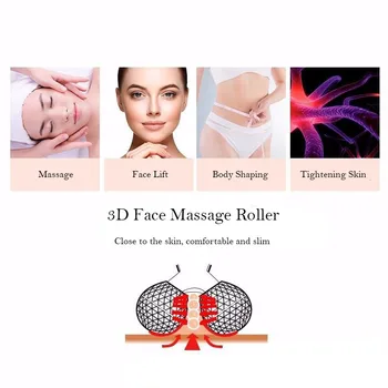 3D Massaaž Rull Nägu Massager Säär, Kõht, Kael Tuharad 360° Näo Massaaž Näole, Lift Rull nahahoolduse Vahendid Body Slimming
